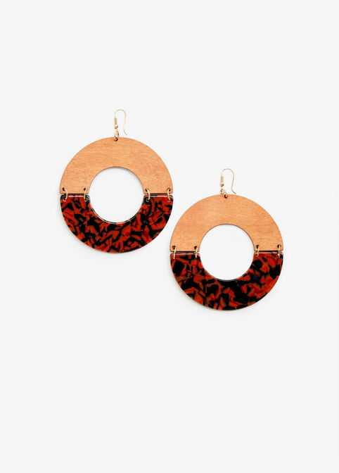 Animal Crescent Drop Earrings, Pureed Pumpkin image number 0