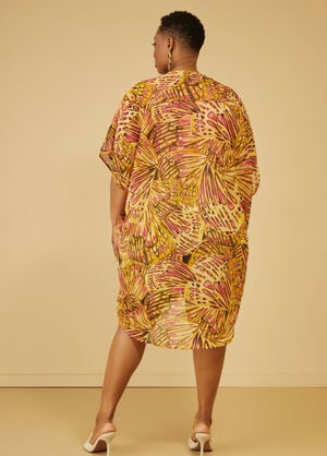 Butterfly Print Kimono, Multi image number 1