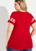 Spoiled Embellished Graphic Tee, Barbados Cherry image number 1