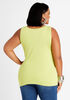 Not Your Basic Scoop Neck Tank, Green Oasis image number 1