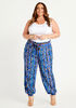 Striped Chain Print Woven Joggers, Sodalite image number 2
