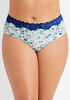 Printed Lace Trim Hipster Panty, Multi image number 0