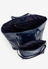 Bebe Fabiola Croc Tote W/ Pouch, Navy image number 2