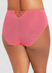 Mesh & Lace Cutout Brief Panty, Fuchsia image number 1