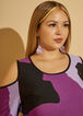 Cold Shoulder Printed Maxi Dress, Purple Magic image number 2