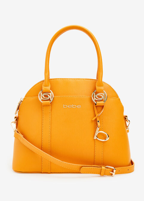 Trendy Designer Bebe Sarah Dome Satchel W/ Wallet 2n1 Faux Leather Bag image number 0