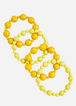 Set of Four Stretch Bead Bracelets, Buttercup image number 0