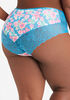 Lace & Microfiber Hipster Panty, Teal image number 2