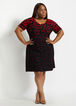 Geo Colorblock Knit Mini Dress, Multi image number 0