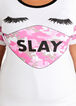 Slay In Your Mask Graphic Tee, White image number 1