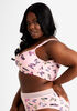 Printed Balconette Butterfly Bra, Multi image number 1