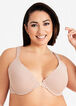 Plus Size Lace Microfiber Convertible Lined Push Up Front Clasp Bra image number 0