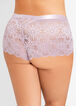 Lace Cutout Back Cheeky Boyshort, Lavender Field image number 1