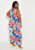 Floral Print Knit Maxi Dress, Multi image number 1
