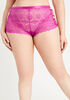 Lace Cutout Boyshort Panty, Fuchsia image number 3