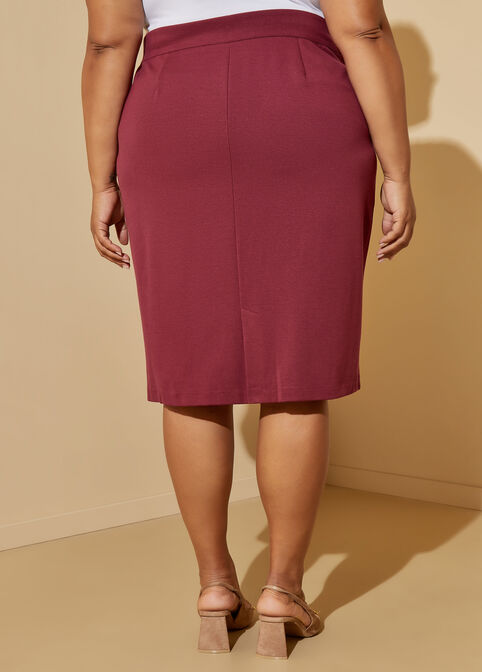 Power Ponte Flawless Fit Skirt, Rhododendron image number 4
