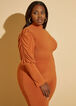 Ruched Joggers Jumpsuit, Rust image number 2