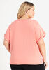 DKNY Sport Logo Tie Front Tee, Rose image number 2