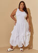 Paneled Convertible Dress, White image number 1