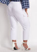 Cargo Pull On Straight Leg Pant, White image number 1