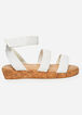 Sole Lift Wedge Wide Width Sandal, White image number 1