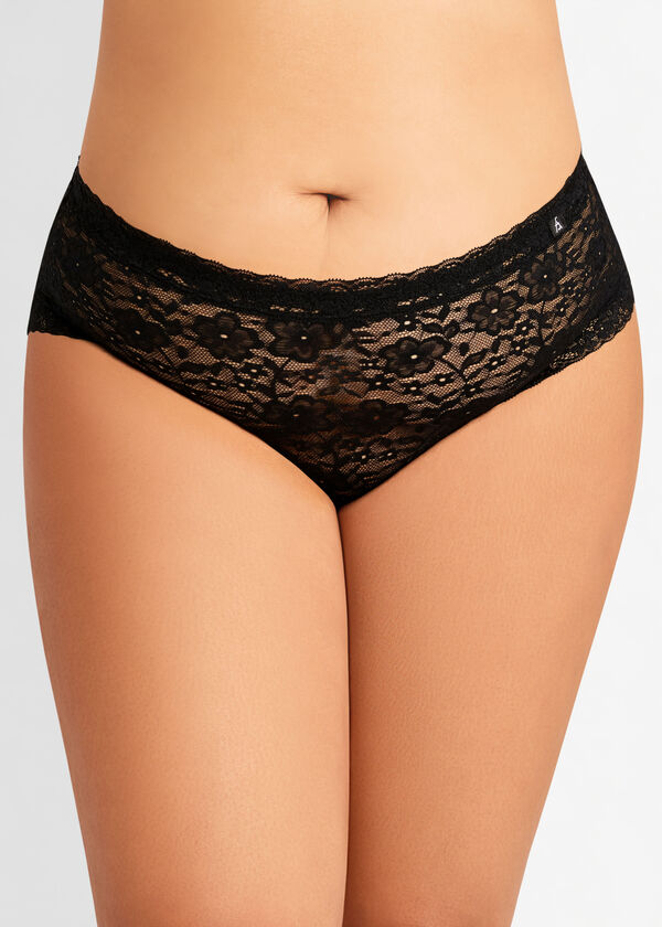 Lace Cheeky Hipster, Black image number 1