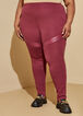 Faux Leather Paneled Legging, Rhododendron image number 4
