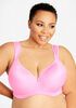 Pink Full Coverage Butterfly Bra, Bright Pink image number 0