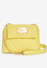 Bebe City Quilted Crossbody, Lemon image number 0