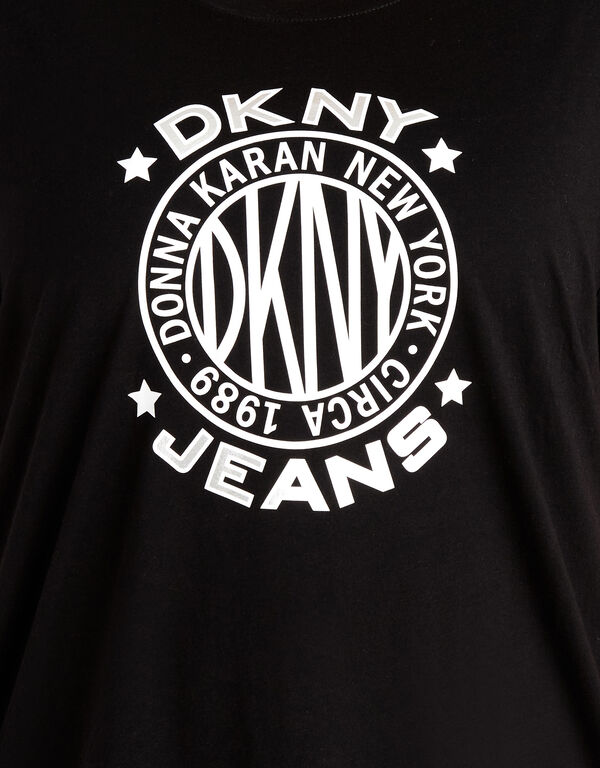 DKNY Jeans Logo Graphic Tee, Black image number 1