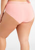 Sheer Stripe Waistband Micro Brief, Shell Coral image number 2