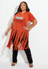 Queen Fringed Embellished Tee, Rooibos image number 0
