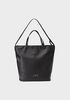 London Fog Laura Faux Leather Tote, Black image number 0
