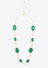 Stone Gold Tone Necklace, EDEN image number 0