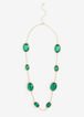 Stone Gold Tone Necklace, EDEN image number 0