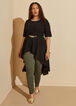 Plus Size Knit Duster Plus Size Hi Low Duster Top Ruffle Top image number 0
