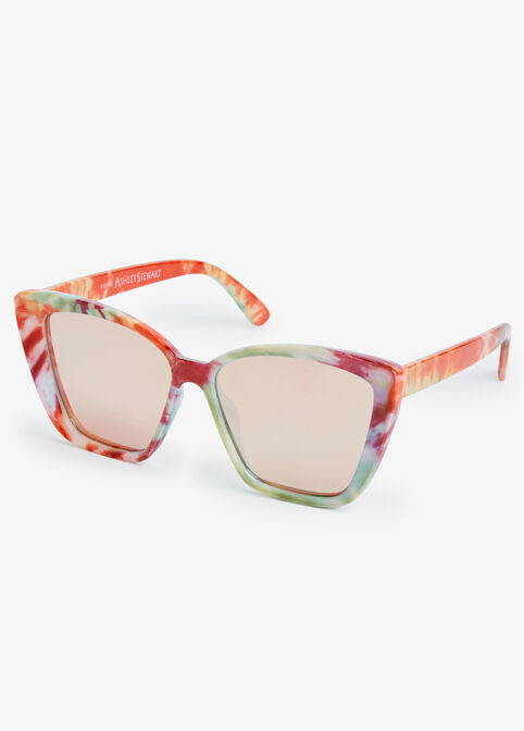 Floral Plastic Cateye Sunglasses, Multi image number 1