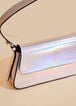 Iridescent Faux Leather Bag, Silver image number 3