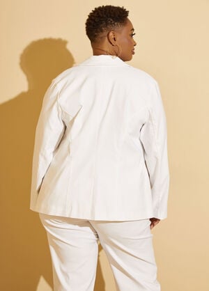 Power Twill Suit Blazer, White image number 1