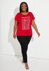 Juneteenth Statement Graphic Tee, Red image number 0
