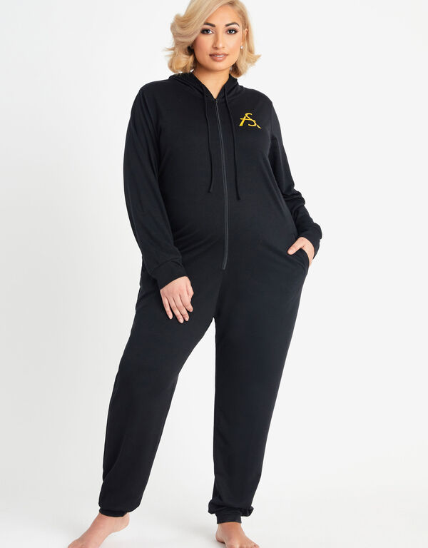 French Terry Logo Onesie, Black image number 0