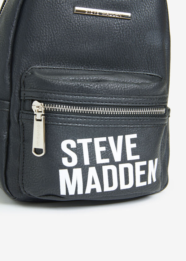 Steve Madden Bailey Backpack, Black White image number 2