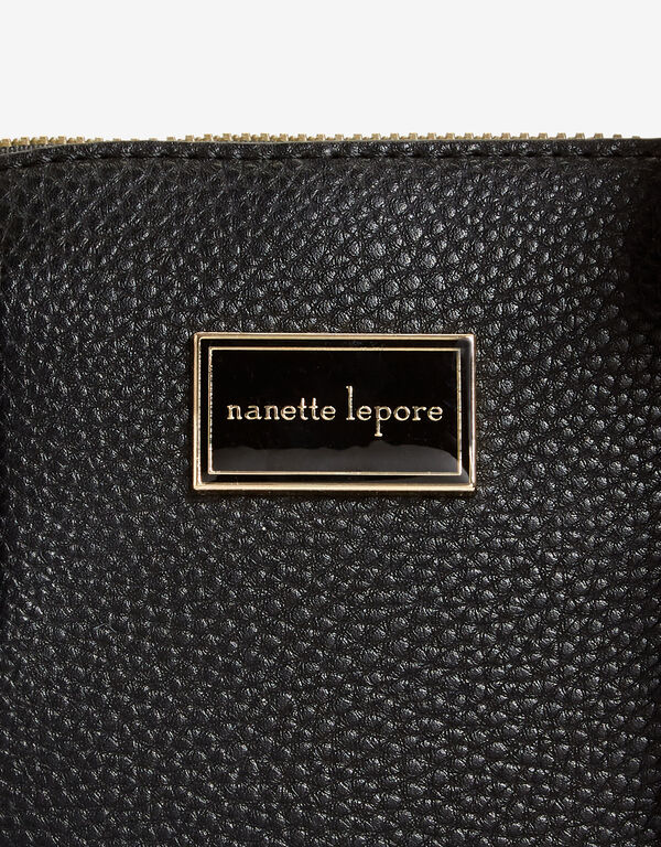 Nanette Lepore Val Scarf Satchel, Black image number 1