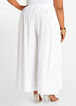 Wrap High Waist Wide Leg Pant, White image number 1