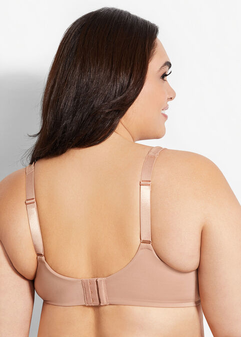 Smooth Contour Plunge T-Shirt Bra, Nude image number 1