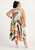 Pleated Printed Midi Dress, Multi image number 1