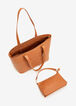 Bebe Oliver Studded Tote & Pouch, Camel Taupe image number 2