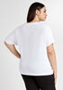 DKNY Rhinestone Logo T Shirt, White image number 1