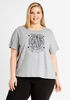 DKNY Jeans Logo Graphic Tee, Heather Grey image number 0