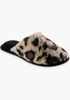 Isotoner Laurel Faux Fur Slippers, Brown Animal image number 0